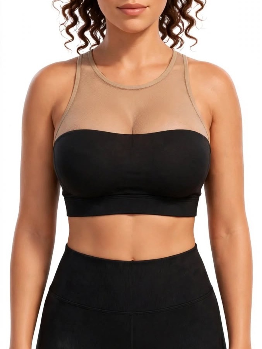 NWT Carbon38 Mesh Racerback Bra | XS - Picture 2 of 8